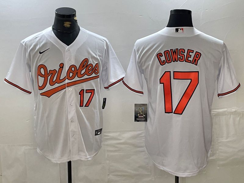 Men Baltimore Orioles #17 Cowser White Game 2024 Nike MLB Jersey style 2->chicago bulls->NBA Jersey